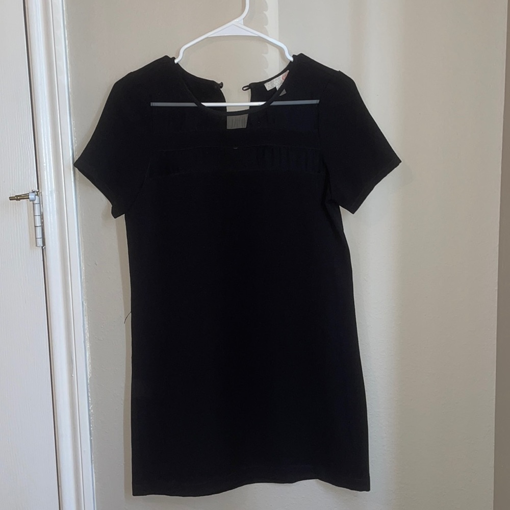 Black mini dress